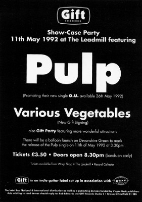 PulpWiki - 11th May 1992 - The Leadmill, Sheffield (live)